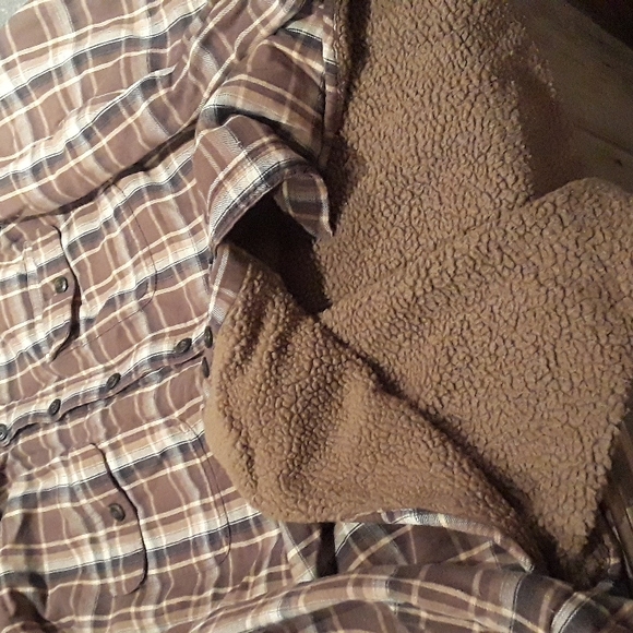 Arrow blue jeans co. szL sherpa lined flannel - Picture 2 of 8